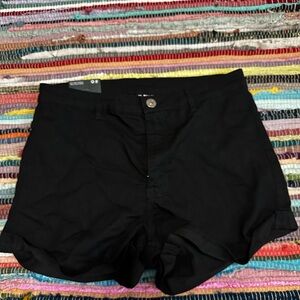 H&M Black High Waist Women's Shorts